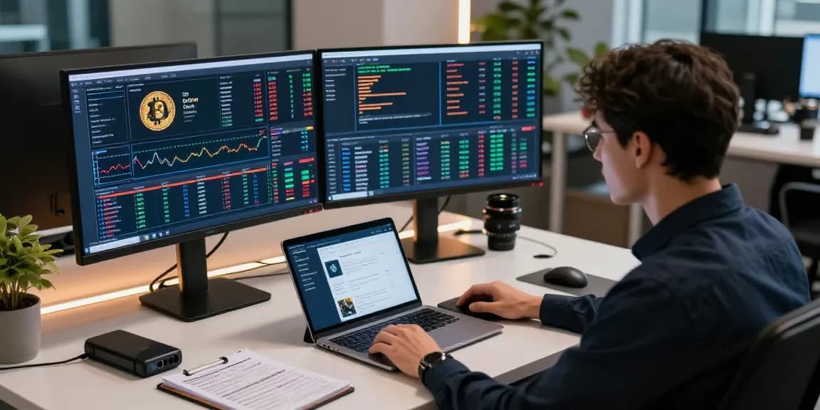 Cricbet cryptocurrency trading setup with secure wallets, trading charts, and blockchain analytics.