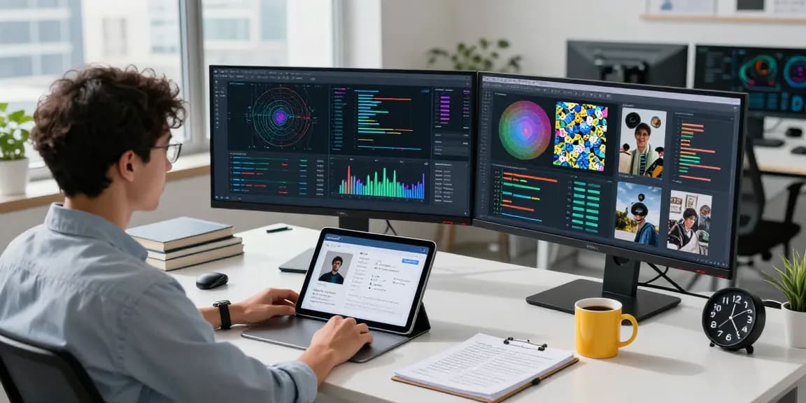 AI image detection workspace with a free ai detector analysis in progress.