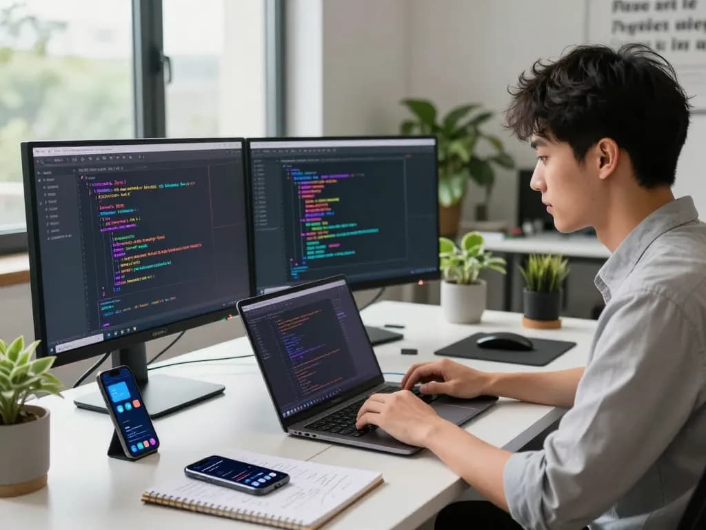 现代科技工作区中的搜狗输入法下载界面，展示生动的预测和编码环境。