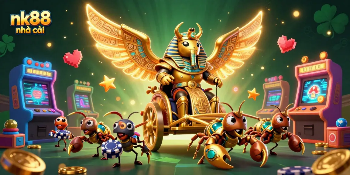 Engage in thrilling gameplay at nk88 nhà cái, surrounded by vivid casino elements and iconic characters.