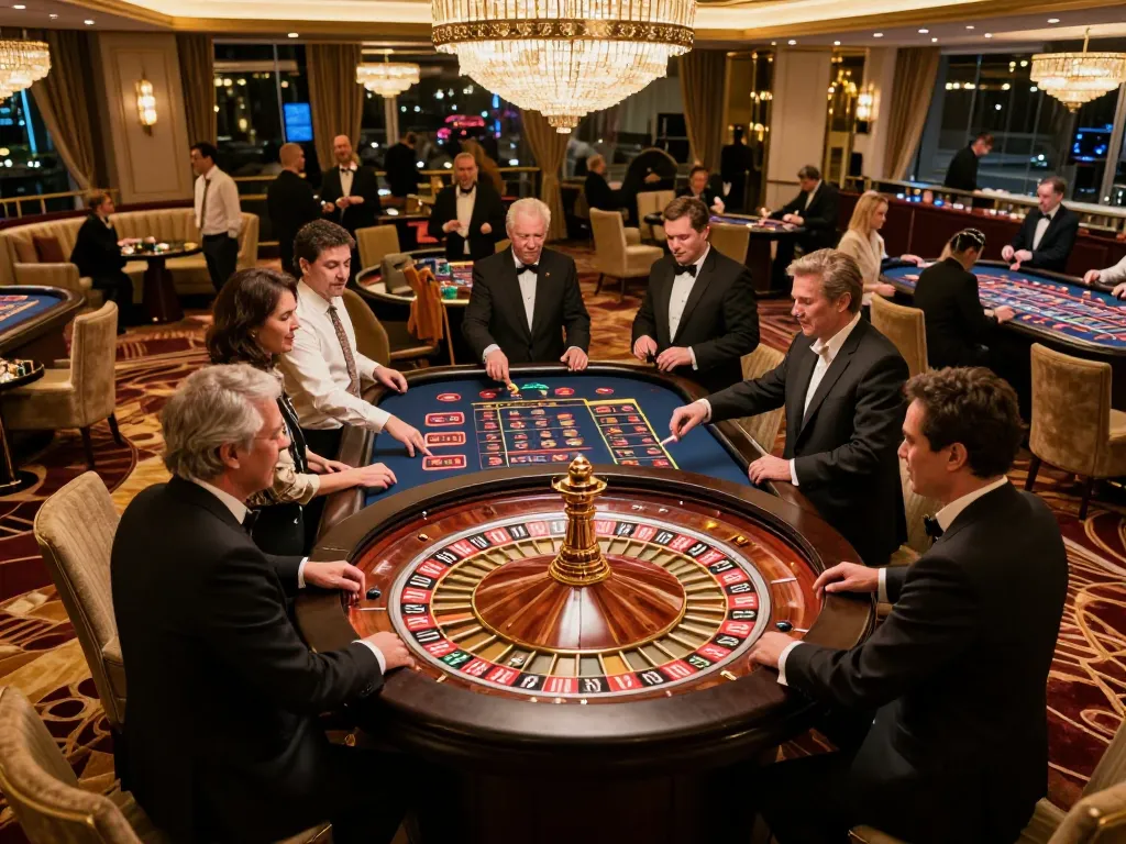 Players engaging in a thrilling roulette game at TG88 casino, showcasing the excitement of betting and high-stakes moments