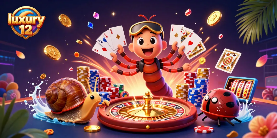 Engage with luxury 12 in this vibrant and dynamic casino-themed 3D illustration.