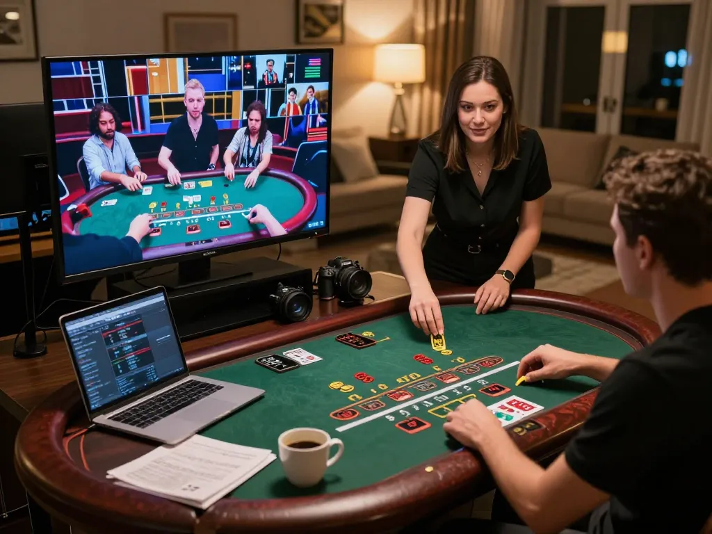Players enjoy dynamic blackjack action at 789 club with a professional dealer in a vibrant online live casino.