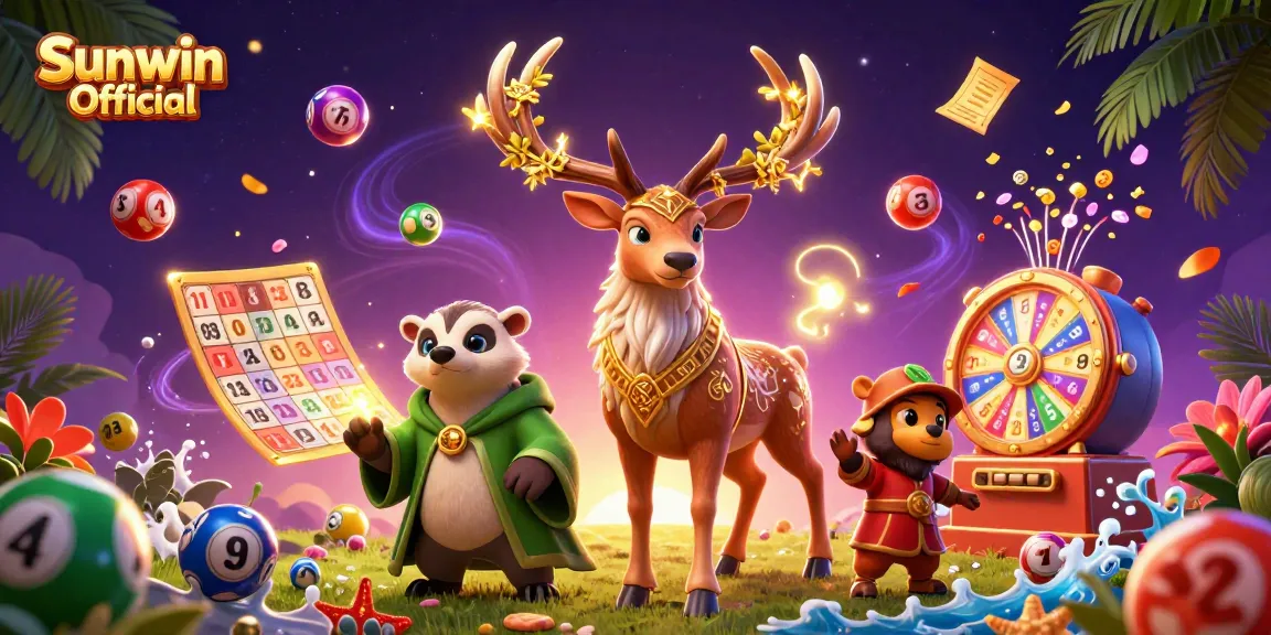 Experience winning excitement with Sunwin Official's vibrant lottery scene, featuring dynamic game elements.