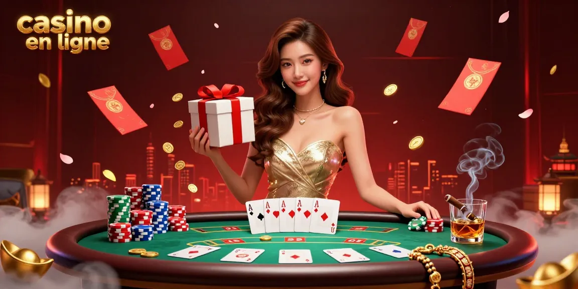 Vivez l'excitation au casino en ligne avec une atmosphère festive et des moments de poker palpitants.