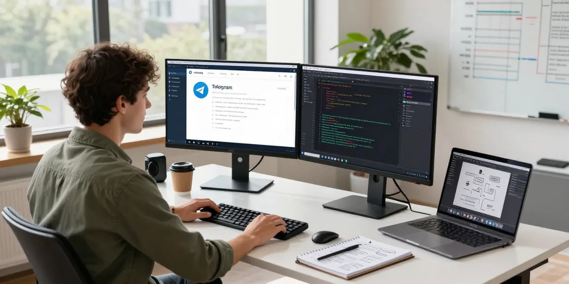 纸飞机中文版 interface displayed on dual monitors in a modern workspace, highlighting tech productivity and communication features.