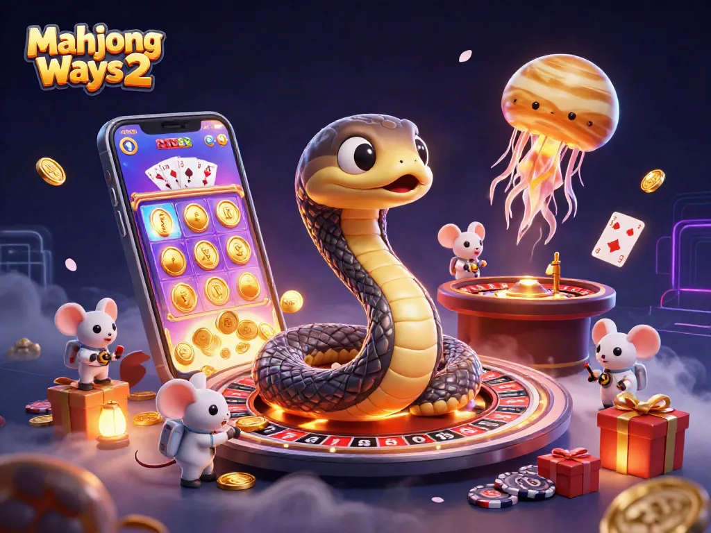 Experience the excitement of Mahjong Ways 2 with vibrant cartoon characters and dynamic casino elements.