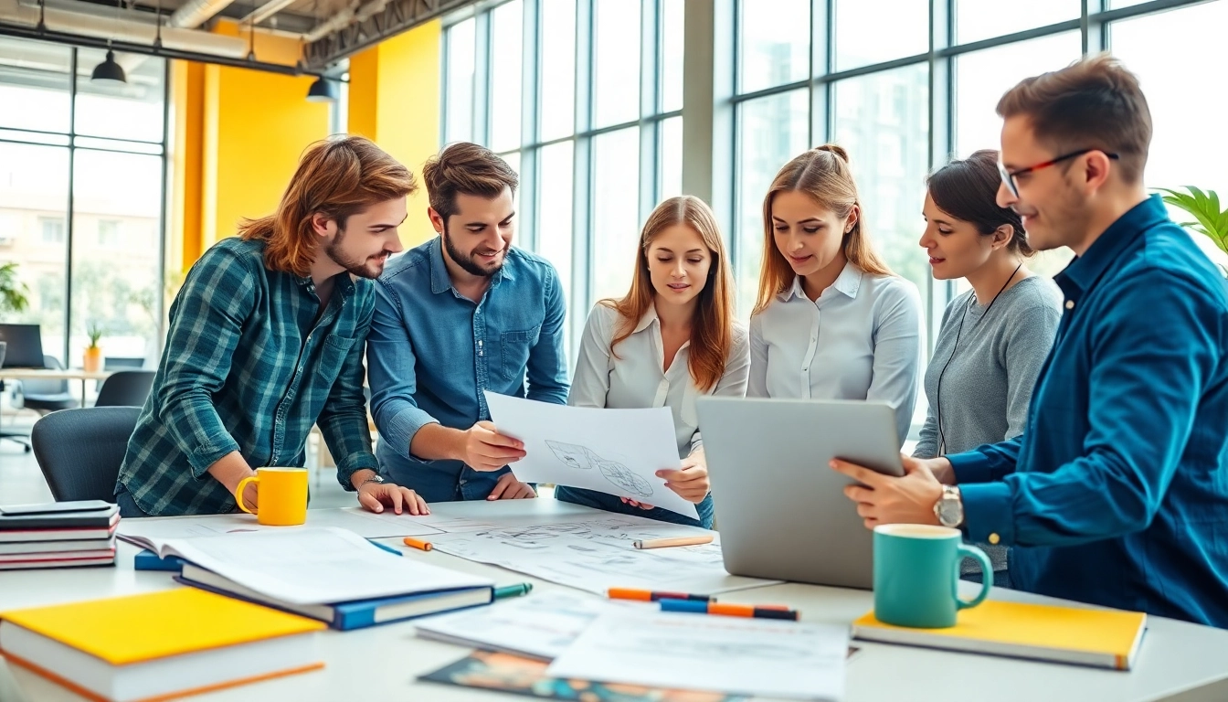 Collaboration of professional designers on creative projects at https://bestdesignersintheworld.com/ workspace.