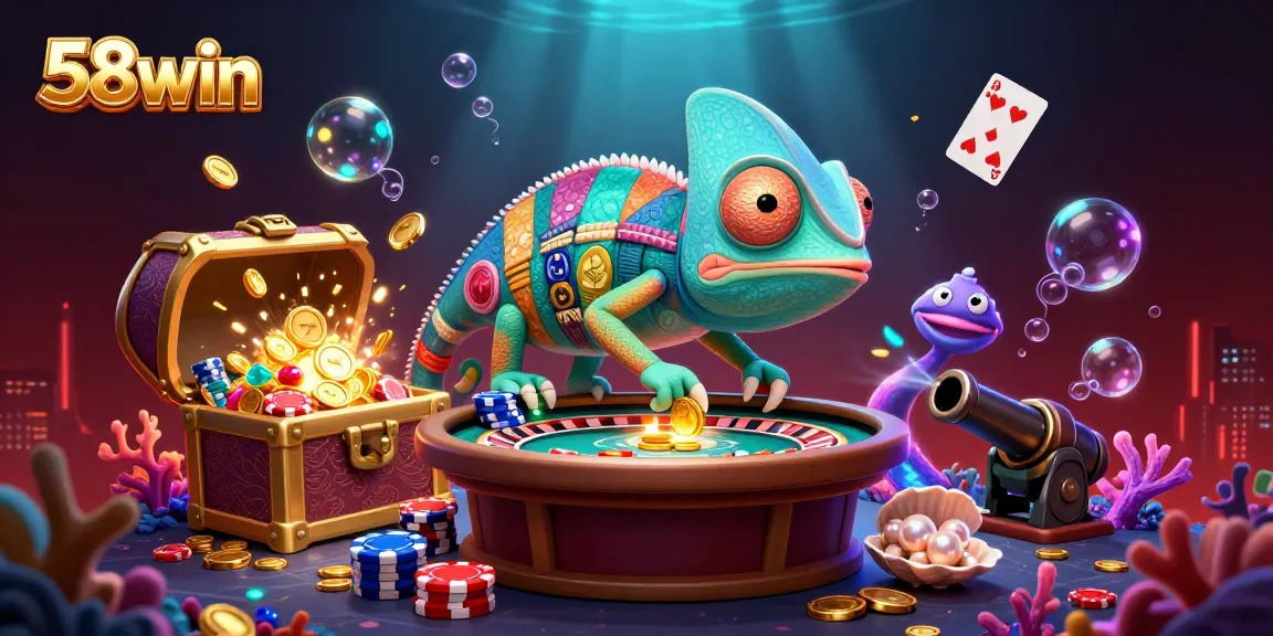 Play exciting casino games at 58win with vibrant visuals and captivating gold coin action.