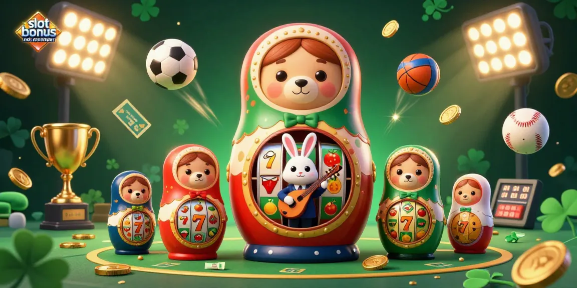 Experience the excitement of winning with the slot bonus new member promotion featuring playful bears and vibrant casino elements.