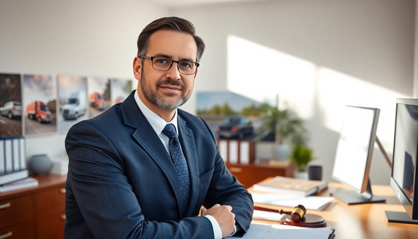 Clearwater truck accident lawyer in a professional office setting, demonstrating expertise and readiness.