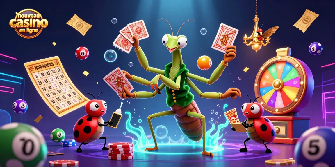 Découvrez les nouveaux casinos en ligne à travers cette illustration animée captivante.