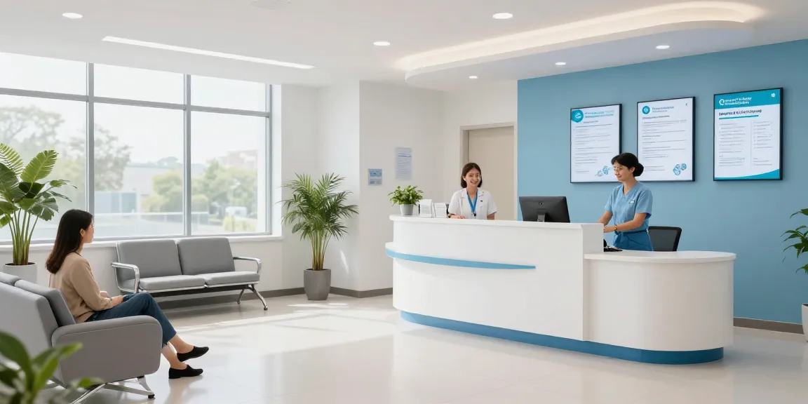 Short term health insurance options in a welcoming healthcare clinic environment focused on patient care.