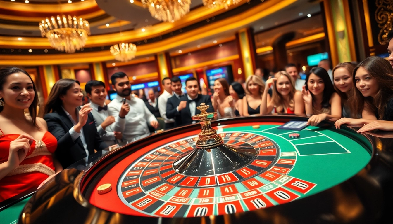 Menangkan taruhan di meja roulette oja89 yang ramai dengan pemain bersemangat.