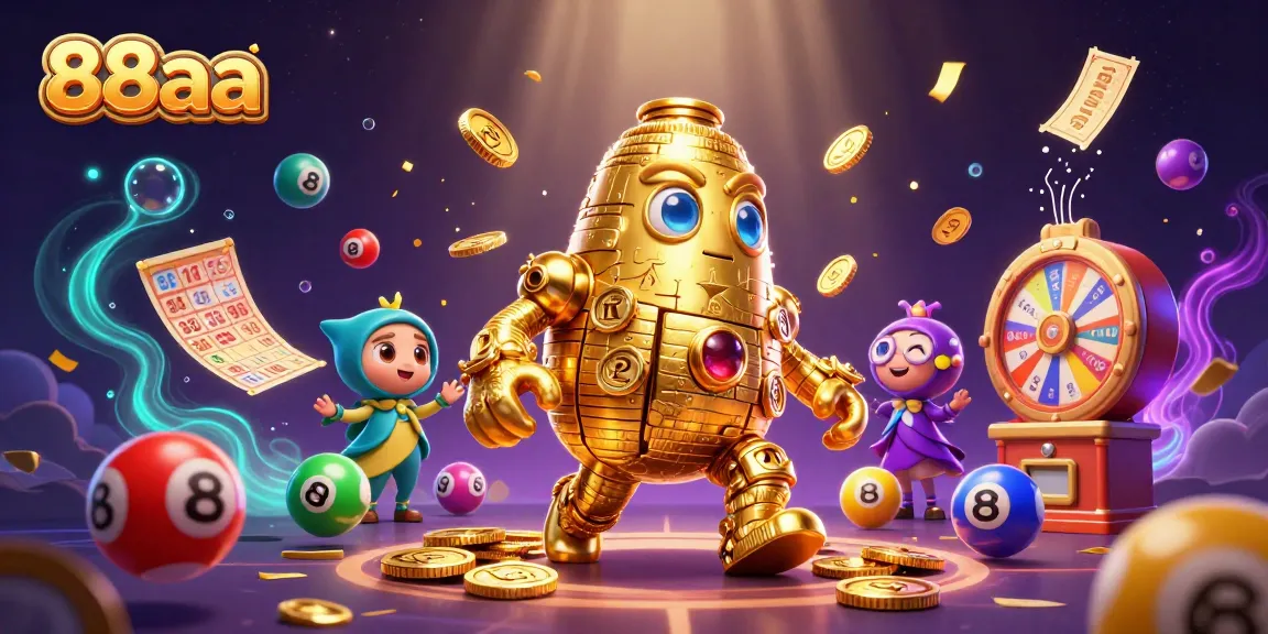 Spin to win at 88aa, join the excitement with colorful lottery elements and a vibrant gaming atmosphere.