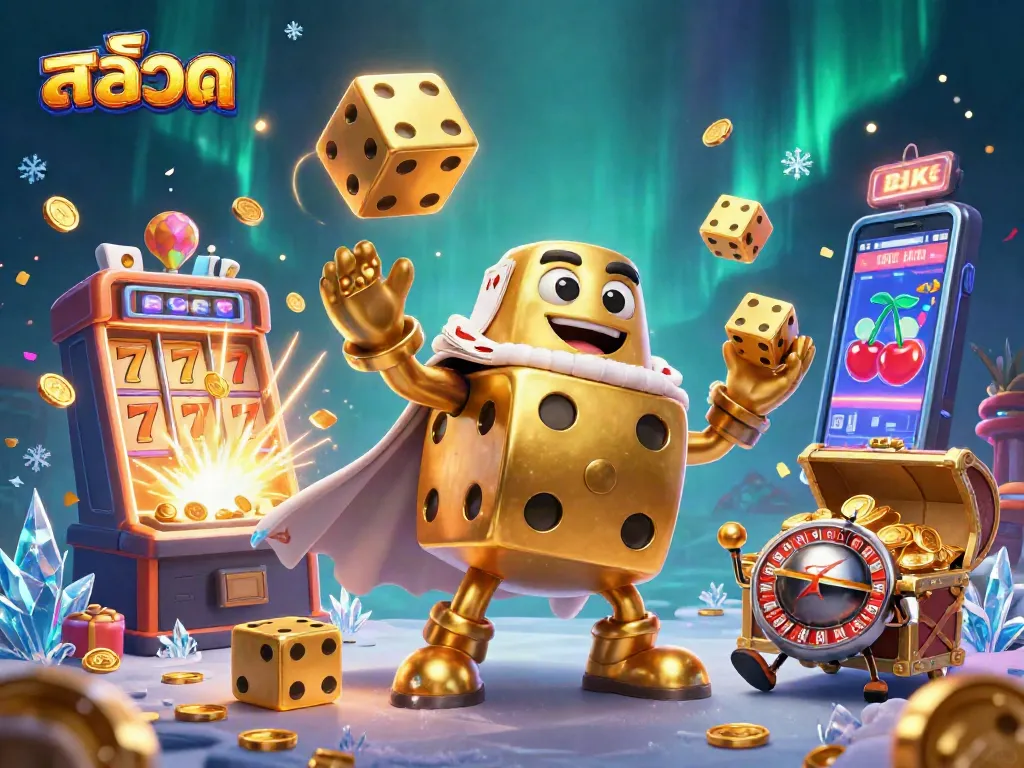 เล่นสล็อตที่น่าตื่นเต้นกับสล็อตแมชชีนที่ระเบิดออกมาเป็นเหรียญทองและแสงไฟ
