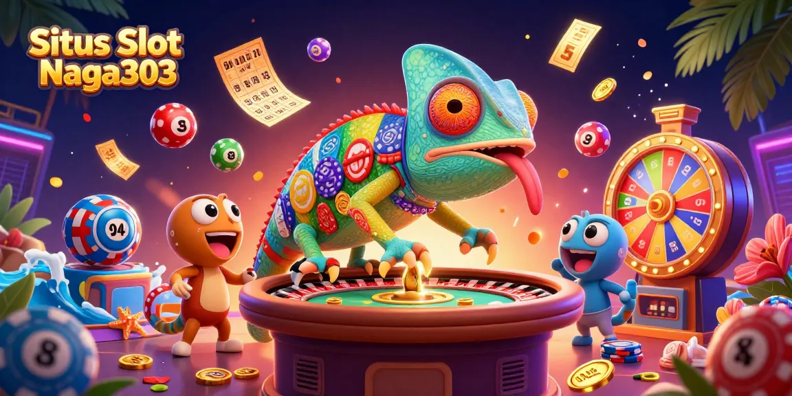 Situs Slot Naga303 showcases vibrant casino action with colorful elements, thrilling gameplay dynamics, and engaging characters