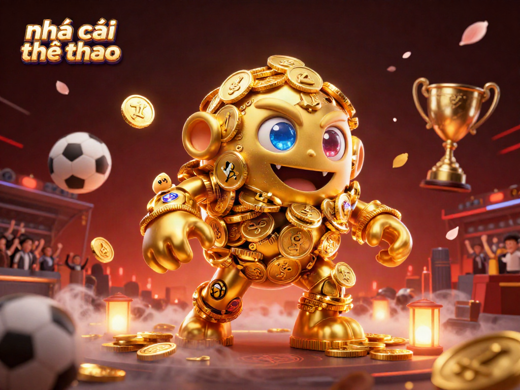 Engage with exciting nhà cái thể thao sports betting visuals featuring golden golem and dynamic game elements.