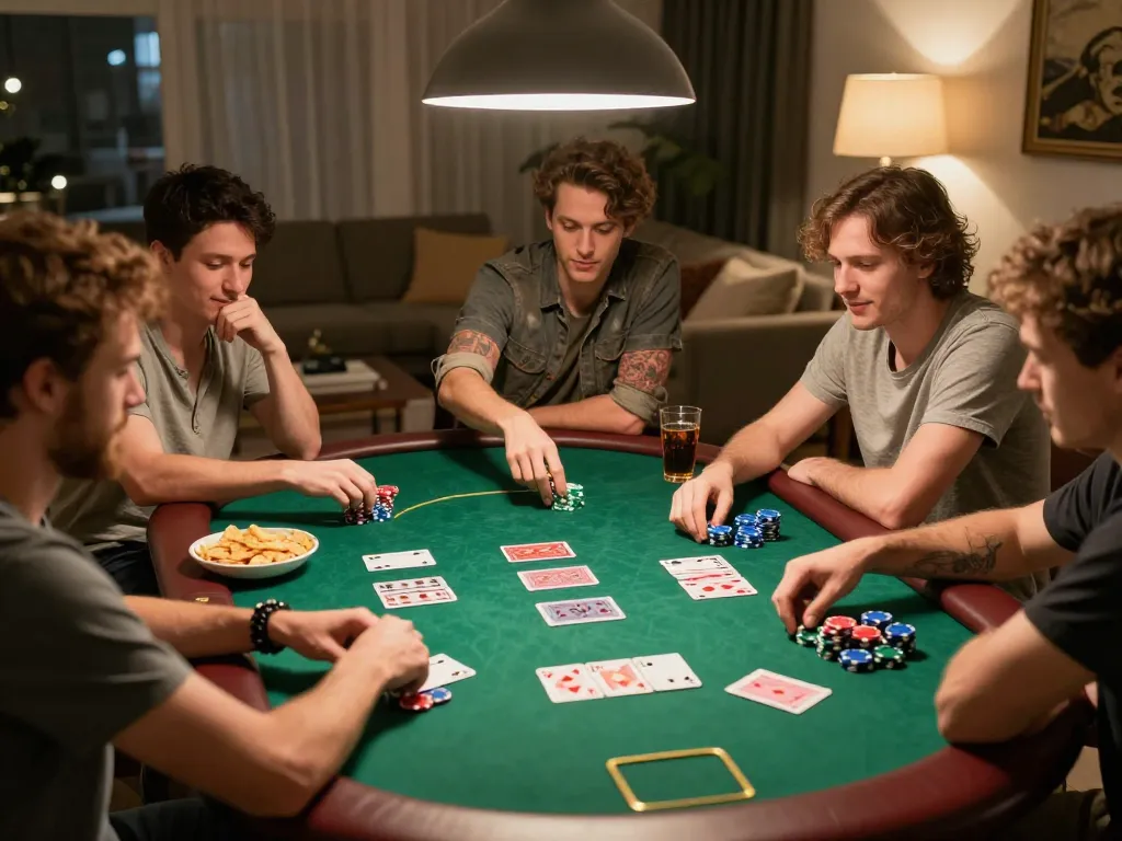 C168 poker night with friends enjoying strategic gameplay and vibrant chips.