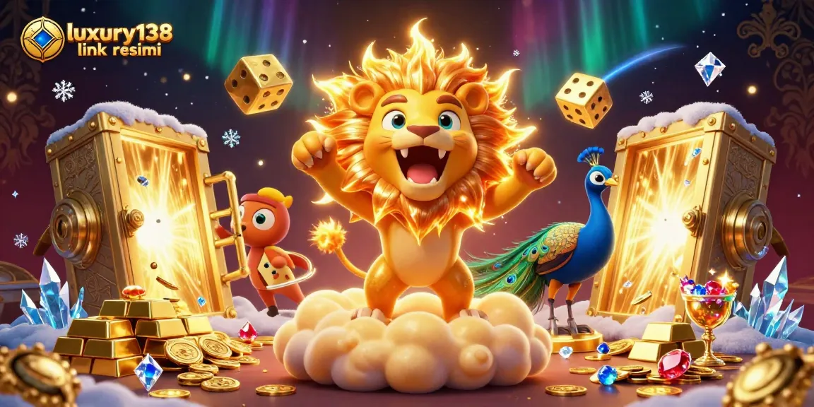 Experience thrilling gameplay with luxury138 link resmi in a vibrant, dynamic 3D casino scene.