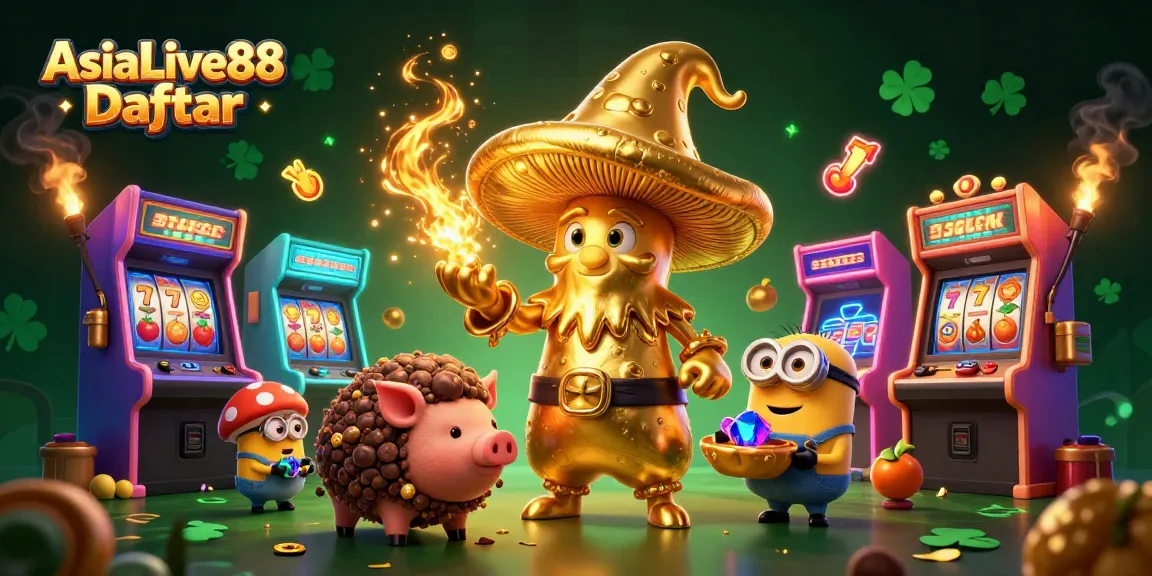Engage with AsiaLive88 Daftar as you embrace the thrilling blend of gaming and casino excitement with a vibrant 3D illustration.