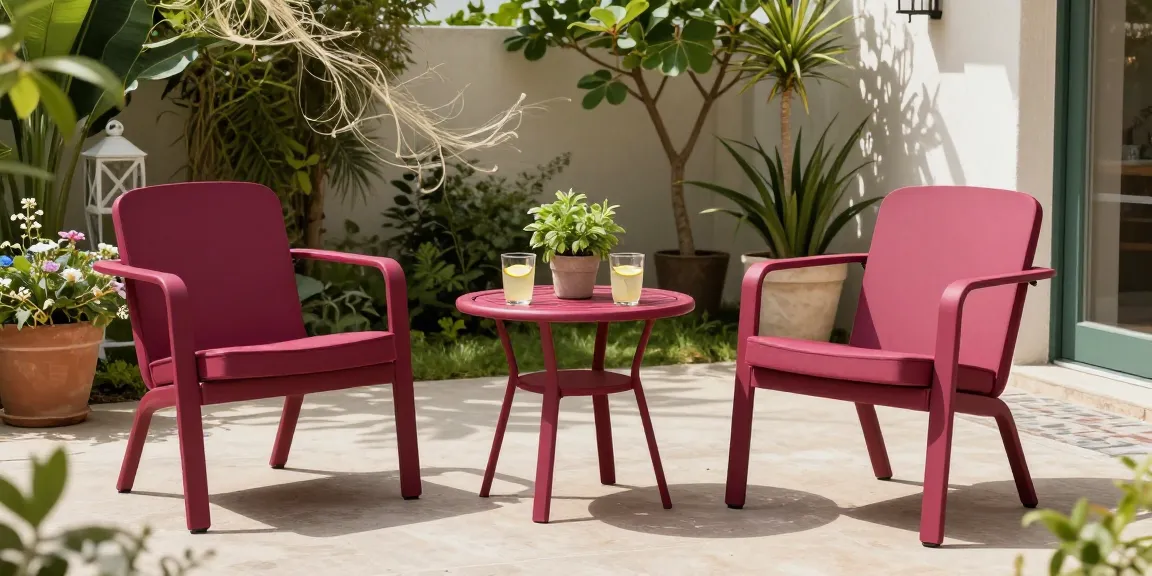 Small patio furniture sets like the Camden Club Chair create inviting outdoor spaces for relaxation.