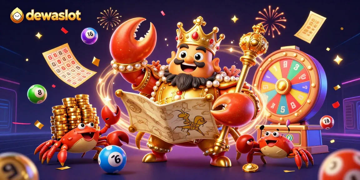 Gambarkan aksi menarik bermain dewaslot dengan simbol slot dan karakter unik.