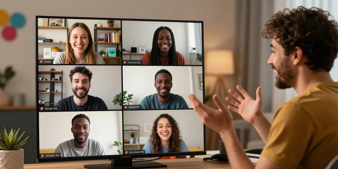 Diverse individuals enjoying lively porn chat ai interactions in cozy personal spaces with engaging expressions and warm lighting.