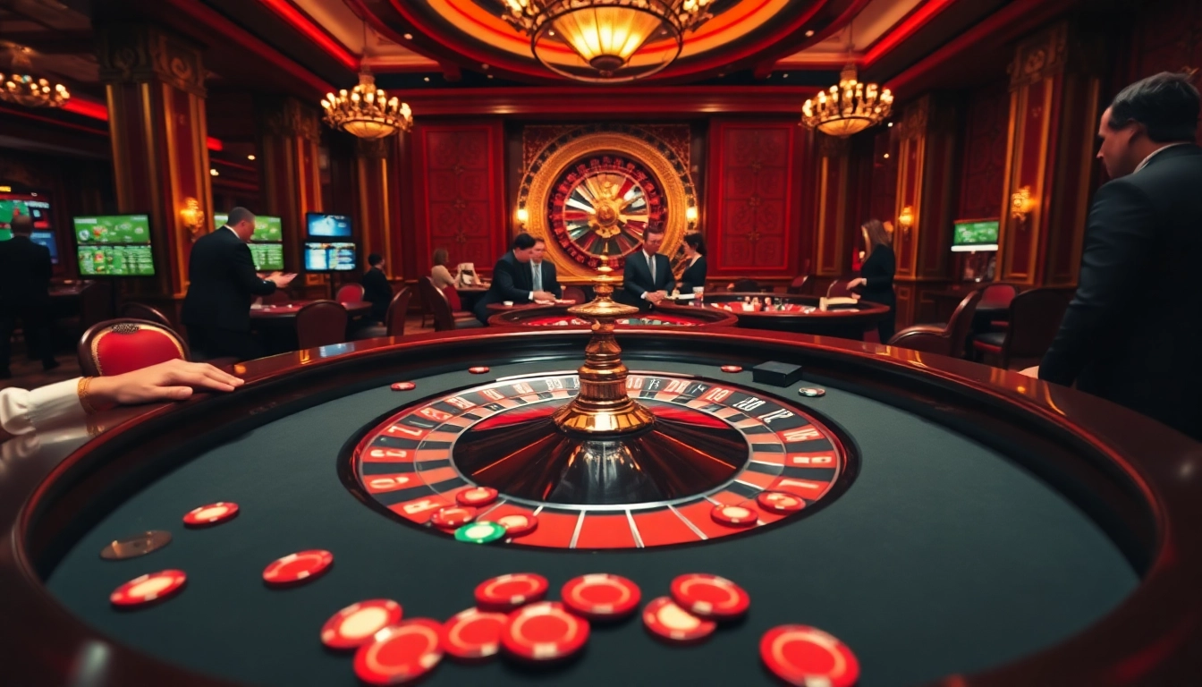 Kenangan4d mempersembahkan suasana kasino yang penuh semangat dengan meja roulette.