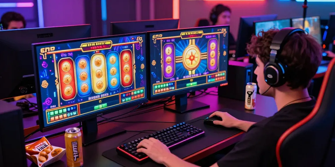 Gamer menggunakan ayamtoto login menikmati permainan slot dengan antusias di ruang yang nyaman.